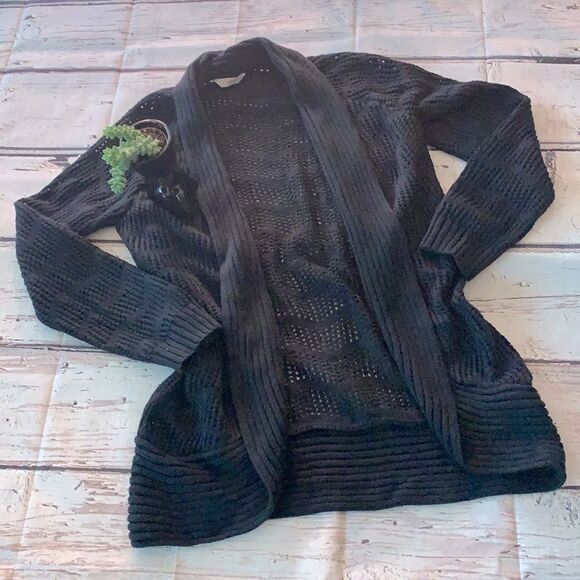 CANDIE’S crochet CROCHET OPEN FRONT SWEATER - Picture 2 of 5